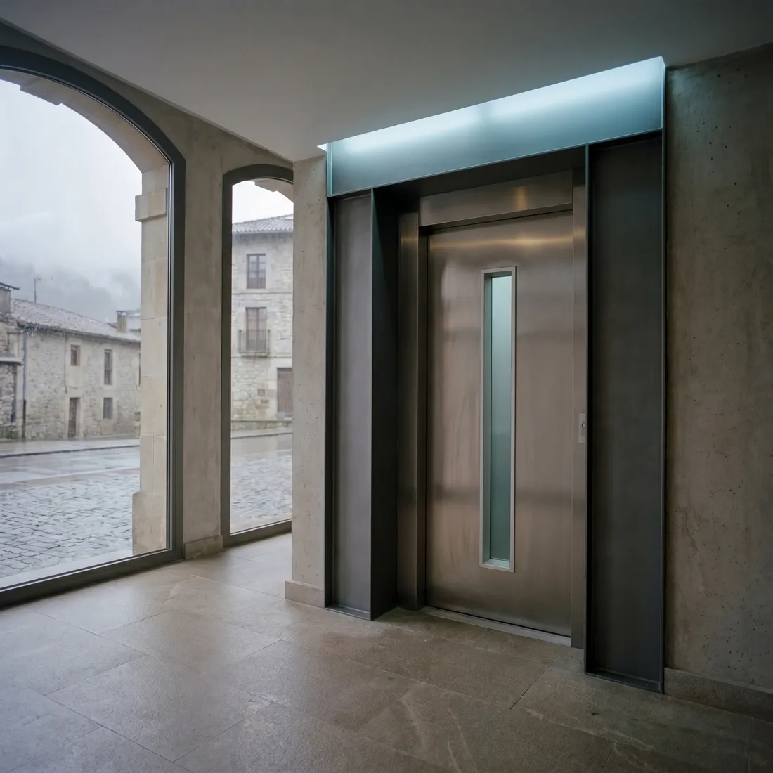 Cabina de ascensor inox
